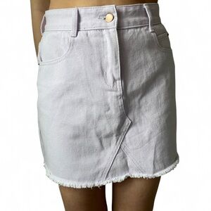 Princess Polly Light Purple Denim Skirt